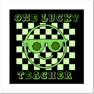 One Lucky Teacher Patrick's Day Posters and Art